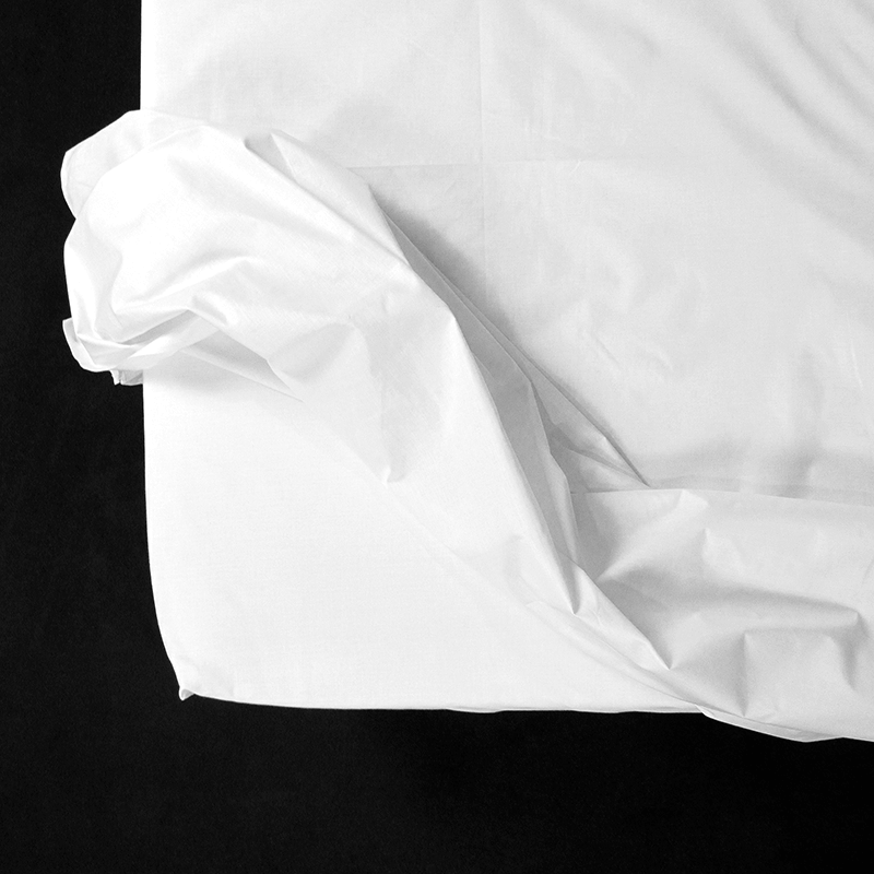 Sábana bajera blanca 100% algodón para colchón grueso Color Blanco