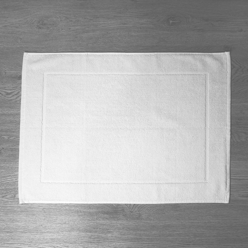 Alfombra blanca de baño 600 grs Color Blanco Tamaño toalla Alfombra (50x70)