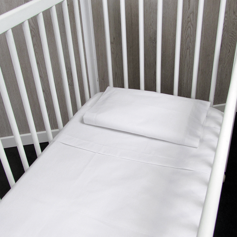 Juego de sabanas blancas para cuna 100% algodon Color Blanco Talla colchón  Cuna (60x120)