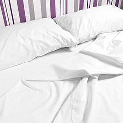 Sicilia privado distrito Juego de sábanas blancas de percal 100% para cama de 160 cm Ikea